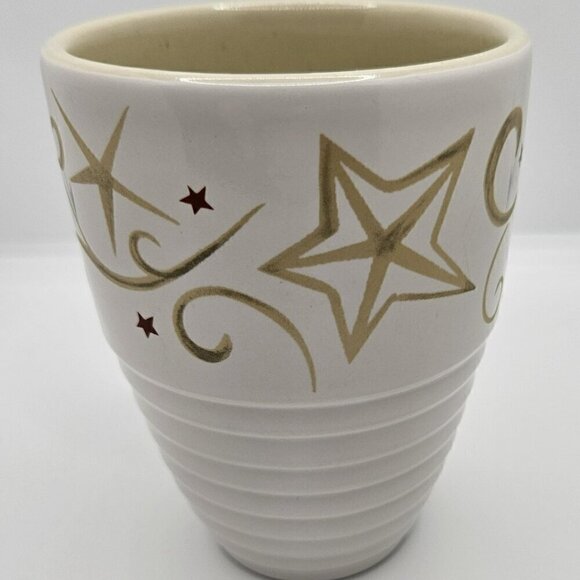 Pfaltzgraff Christmas Holiday Cheer Mug Whimsical Stars 5" tall New Without Tags - Picture 3 of 7